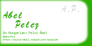 abel pelcz business card